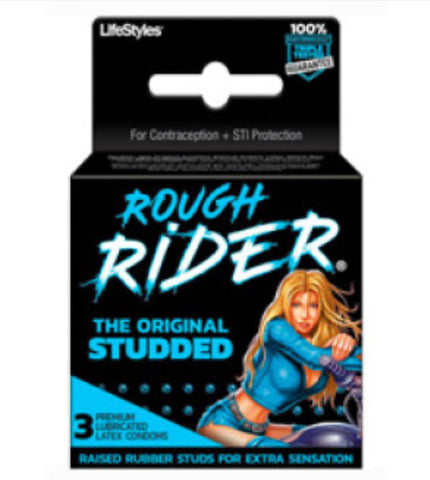 Rough Rider Original Studded Latex Condoms 6x3 Pieces