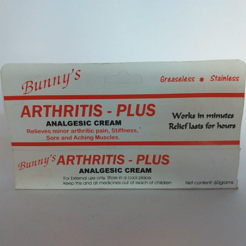 Bunny’s Arthritis Plus Analgesic Cream