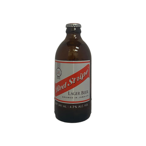 Red Stripe Lager Beer 341ml (export) Made in Jamaica
